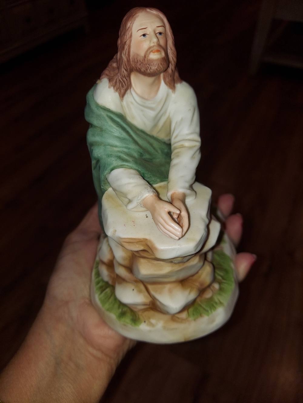 Home Interiors Greatest Stories Ever Told "IN THE GARDEN" Jesus Figurine 1997